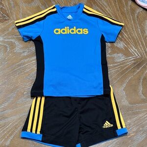 Adidas Kids' Blue and Black Sports Outfit-18 months soccer, set